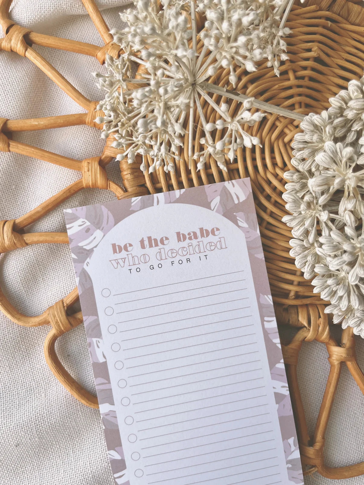 Bujo Bae "Be The Babe" To Do List Notepad