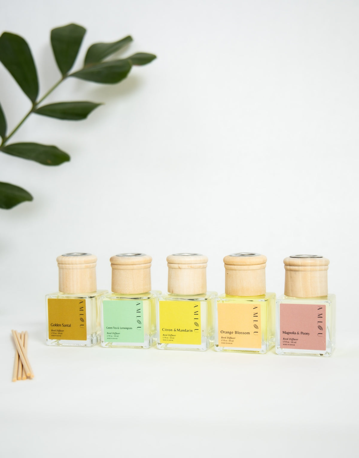 Amlou Living Reed Diffuser-Golden Santal – Me Ke Aloha | Gifts From Hawai’i
