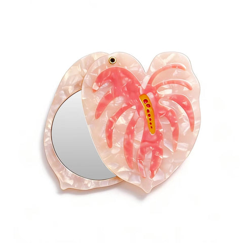 Hawai'i Anthurium Pocket Mirror | The Coconut Club – Me Ke Aloha