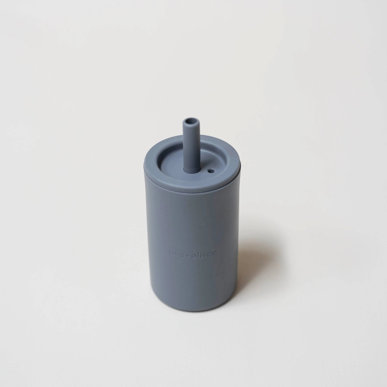 Ava + Oliver Straw Cup Slate