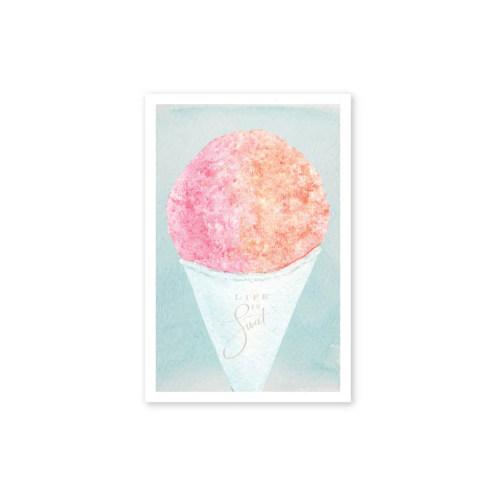 Bradley & Lily Life Is Sweet Shave Ice Postcard