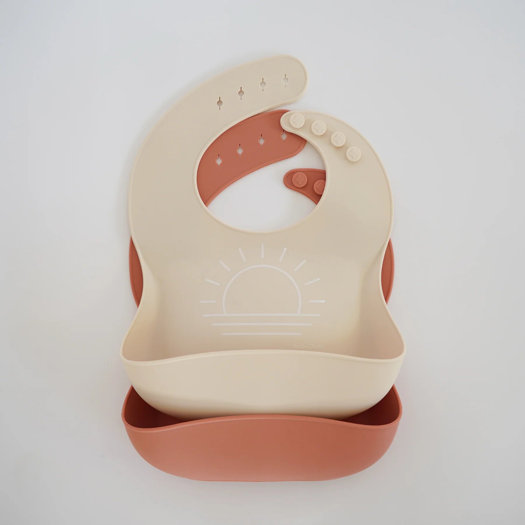Ava + Oliver Peach Sand Bib Set
