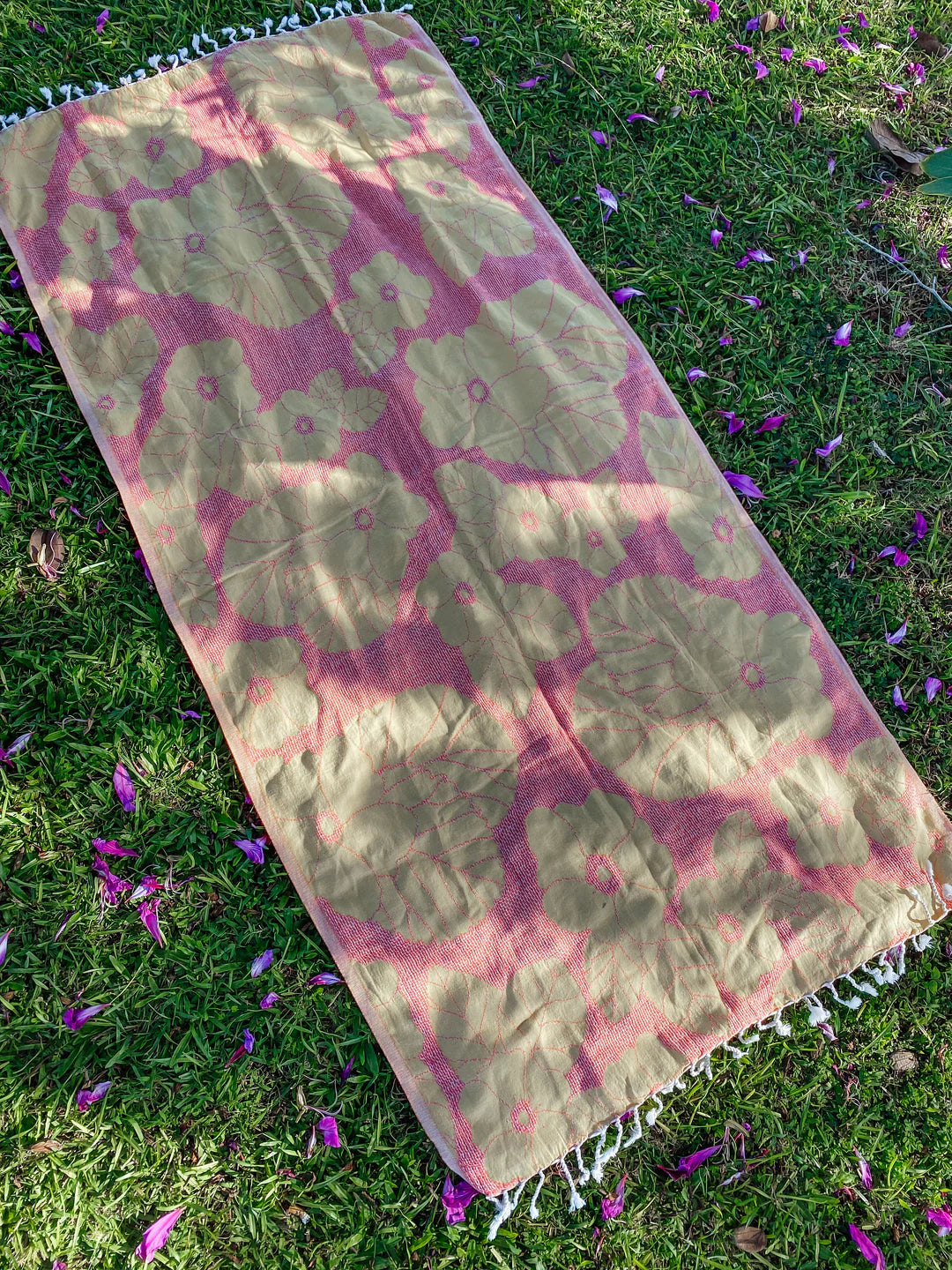 Eha Culture-‘Ilima Luxurious Hawaiian Beach Towel