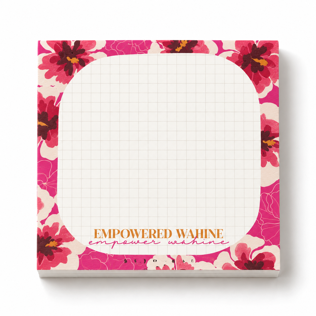 Bujo Bae Empowered Wahine in Hibiscus Post-It Note Pad