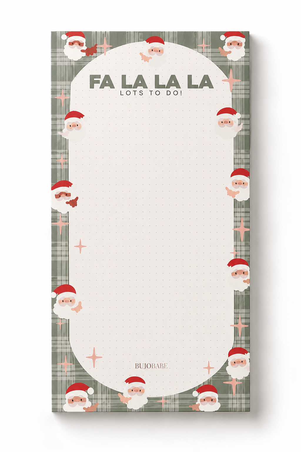 Bujo Bae Fa La La La Lots To Do | Holi-Bae Dot Grid Notepad
