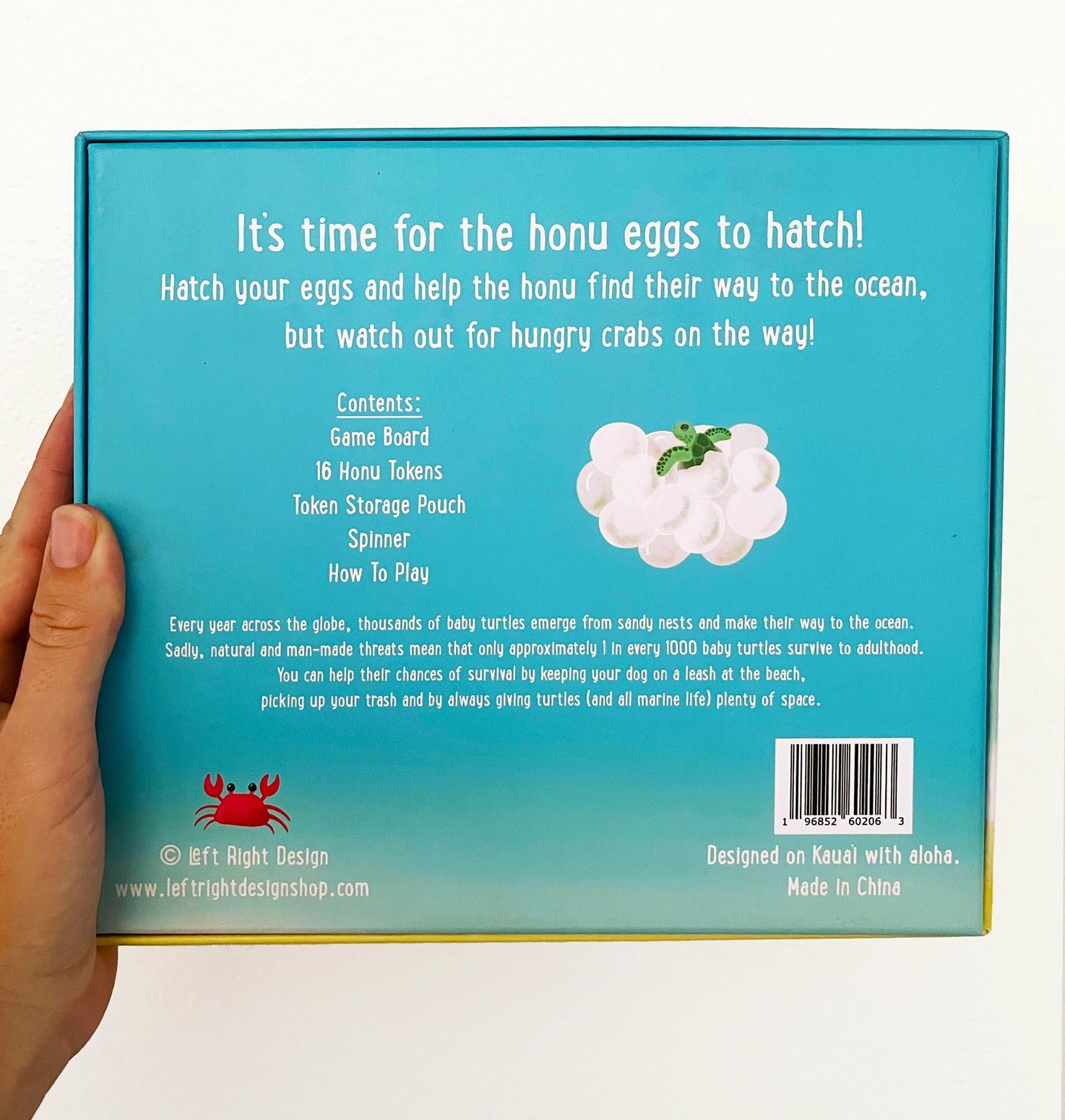 Left Right Design Hatching Honu Board Game
