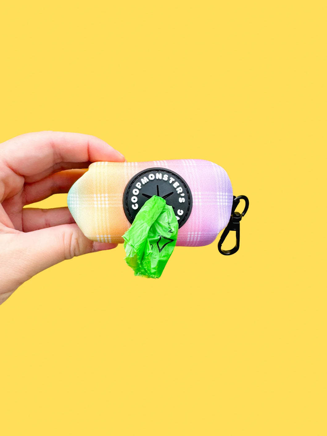 Coopmonsters Ānuenue Rainbow Palaka Poop Bag Holder