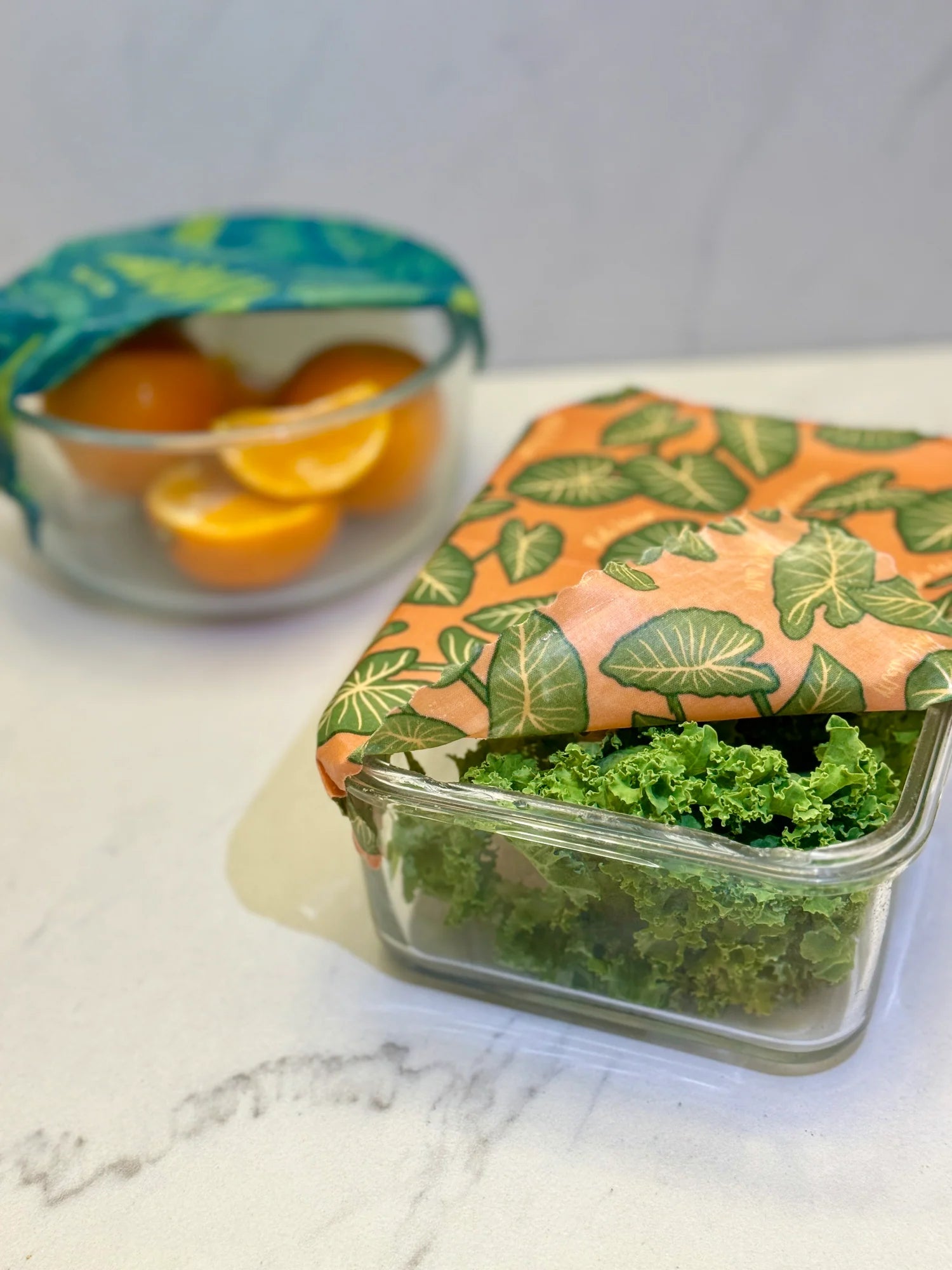 Meli Wraps 3-Pack Reusable Beeswax Food Wrap-Kalo Print