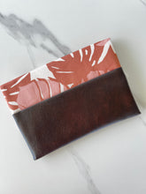 Load image into Gallery viewer, Liana Lola Foldover Clutch - Monstera Peach
