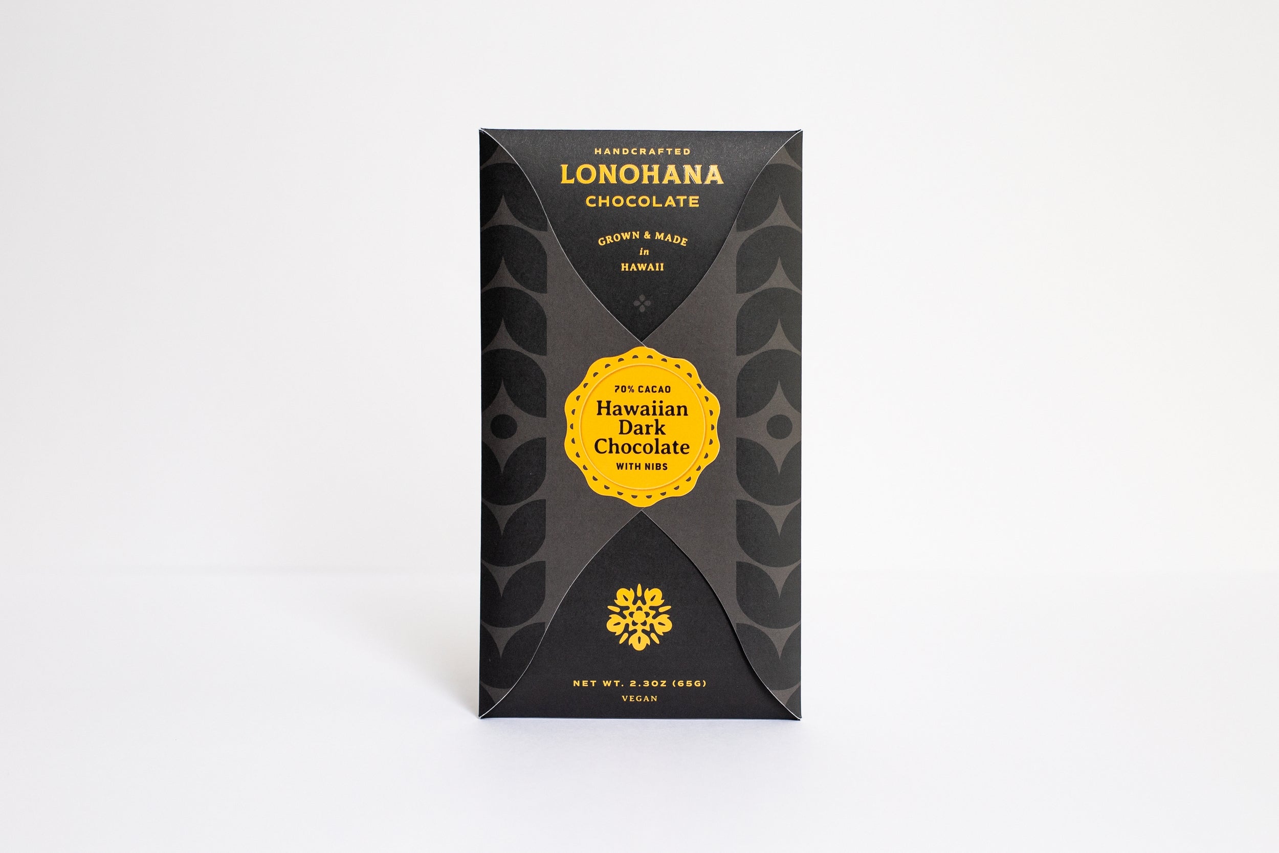 Lonohana Estate Chocolate |Hawaiian Dark Chocolate with Nibs | 70% Cacao