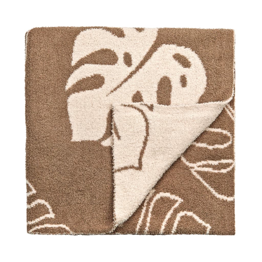Coco Moon Mocha Monstera Bliss Blanket