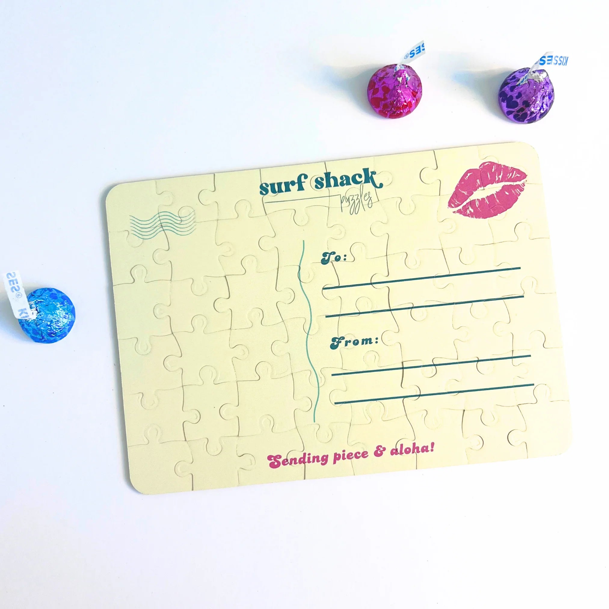 Surf Shack Puzzles You're My Missing Piece Postcard Puzzle