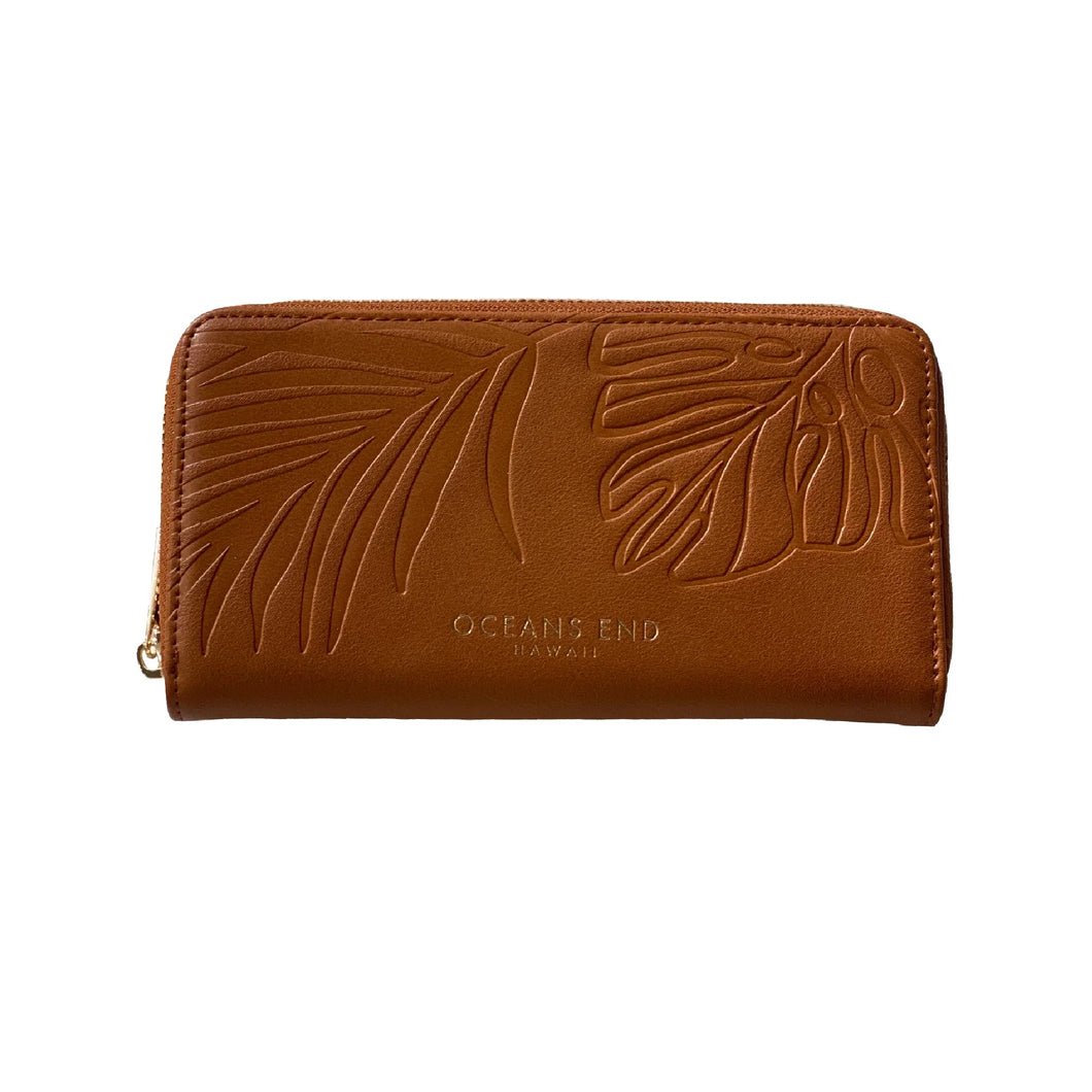 Oceans End Luxe Wallet in Saddle