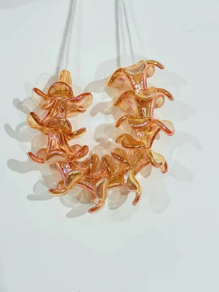 Kailua Beads Make Your Own Puakenikeni Lei- Translucent Orange