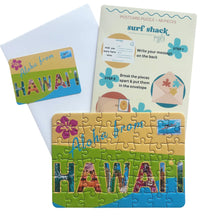Load image into Gallery viewer, Surf Shack Puzzles Aloha From HI Postcard Puzzle
