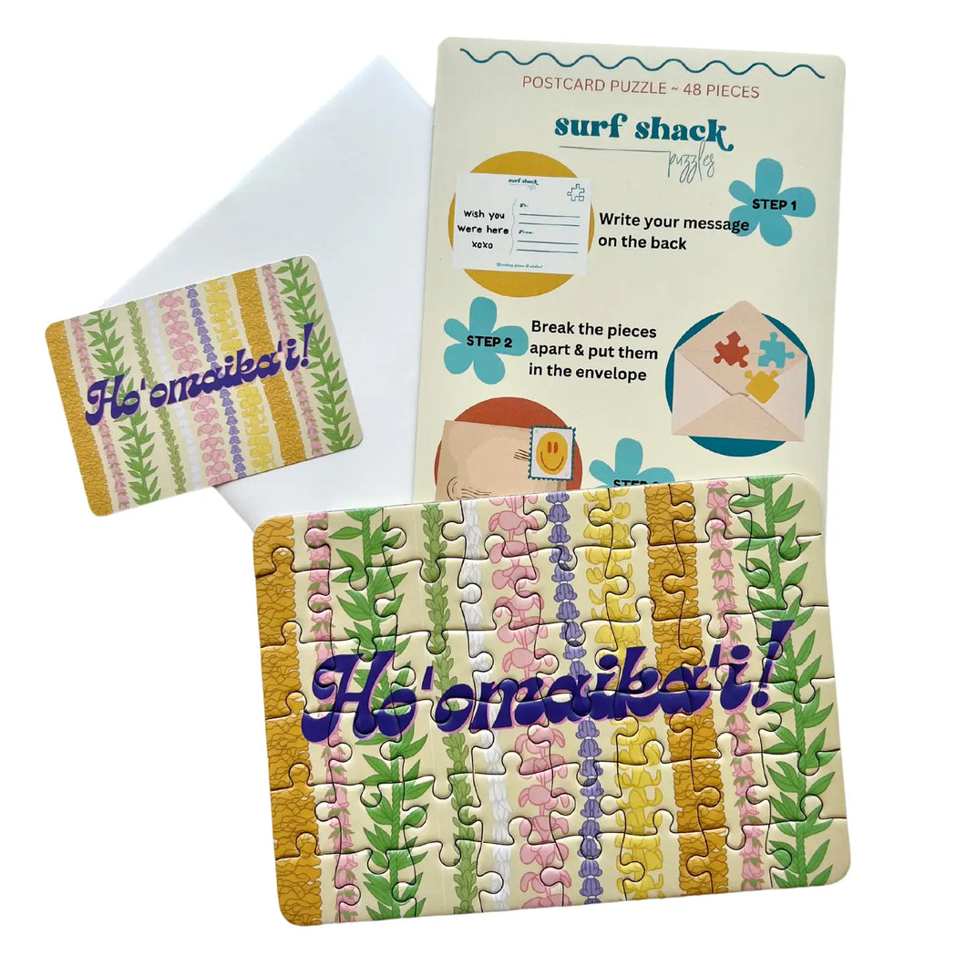 Surf Shack Puzzles Ho'omaika'i Postcard Puzzle