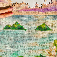 Load image into Gallery viewer, Surf Shack Puzzles Mokulua Glow 500pc Puzzle

