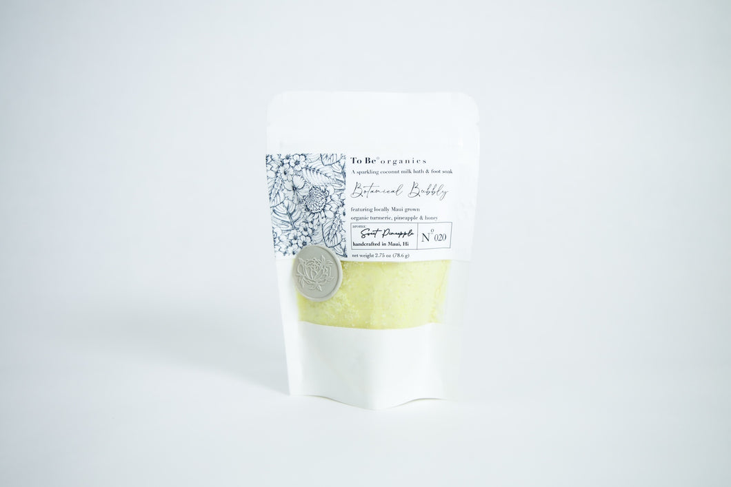 To Be Organics Botanical Bubbly Sweet Pineapple Coconut Milk Bath
