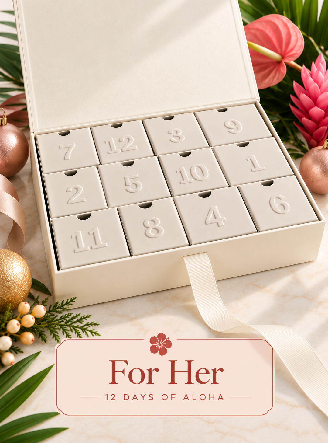 Twelve Days of Aloha | For Her 12-Day Christmas Advent Calendar