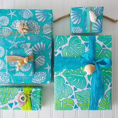 Wrappily Double-Sided Everyday Eco Wrapping Paper – Monstera Jungle