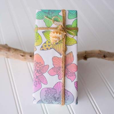 Wrappily Double-Sided Everyday Eco Wrapping Paper – Tropical Leaves