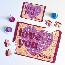 Load image into Gallery viewer, Surf Shack Puzzles Love You To Pieces Postcard Puzzle
