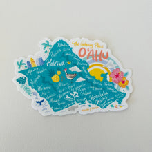 Load image into Gallery viewer, Island Stickers &amp; More Oahu Map Sticker
