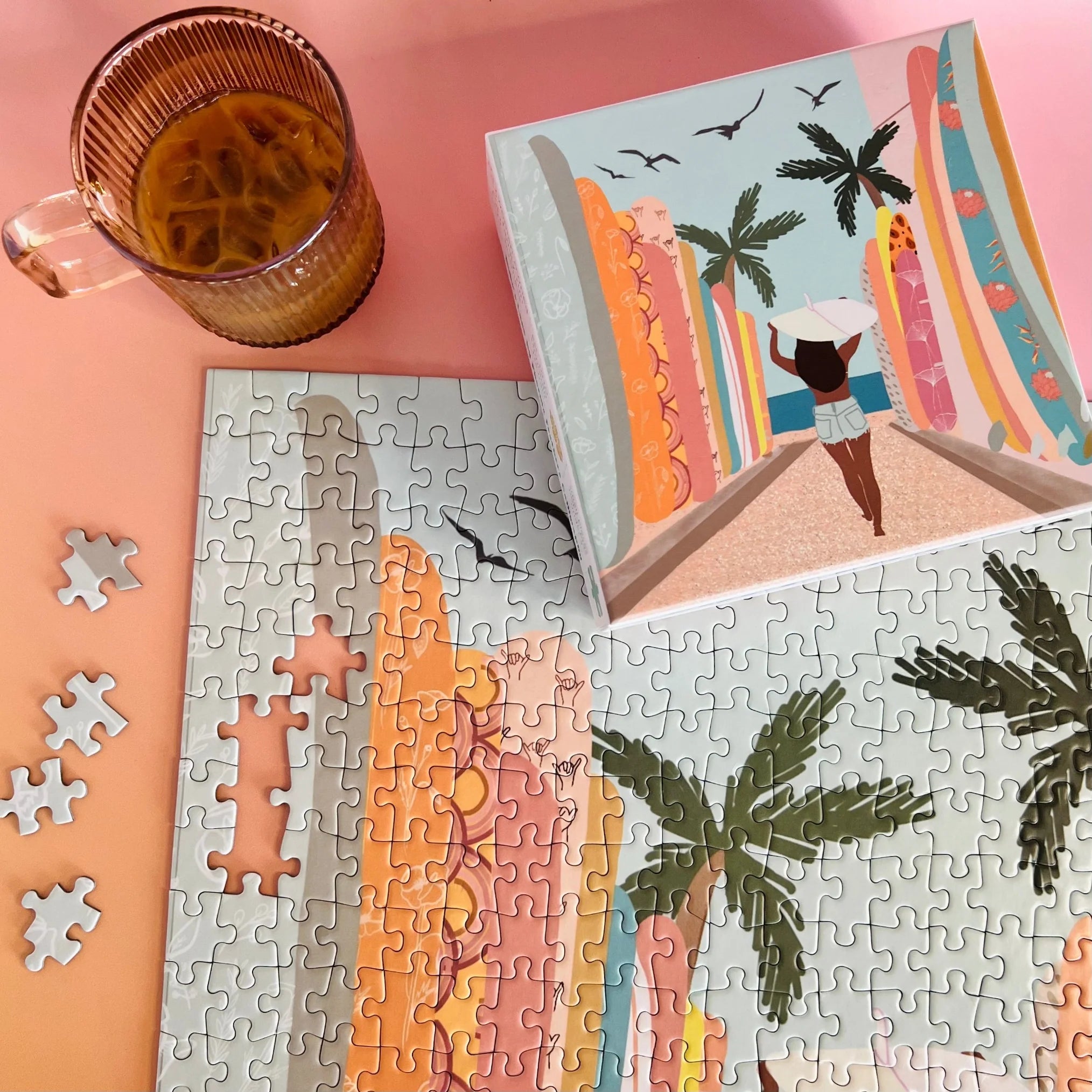 Surf Shack Puzzles Duke's Lane by Kristine Pontecha 500 pc puzzle