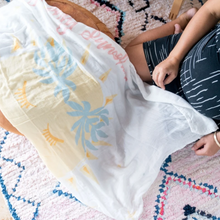 Load image into Gallery viewer, Coco Moon Muslin Swaddle Blanket-&quot;You Are My Sunshine&quot;
