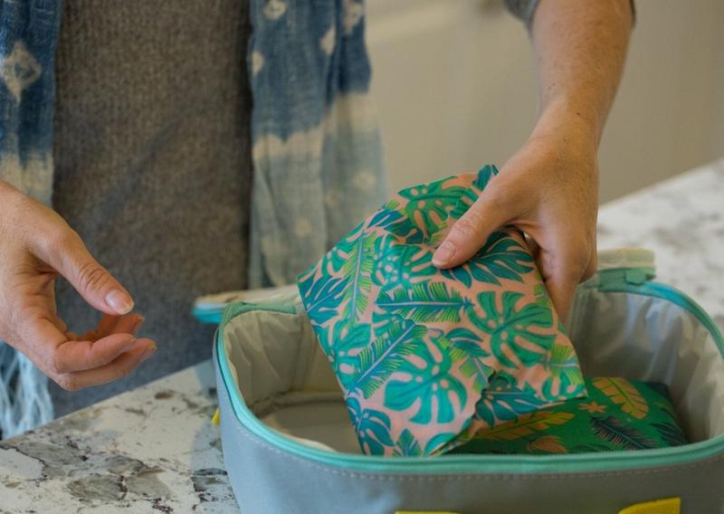 Meli Wraps 3-Pack Reusable Beeswax Food Wrap-Kahanu Print