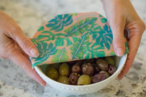 Meli Wraps 3-Pack Reusable Beeswax Food Wrap-Kahanu Print